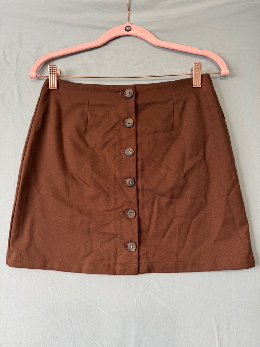 Forever 21 Womens Mini Skirt S Chocolate Brown Schoolgirl Academia Y2K Preppy